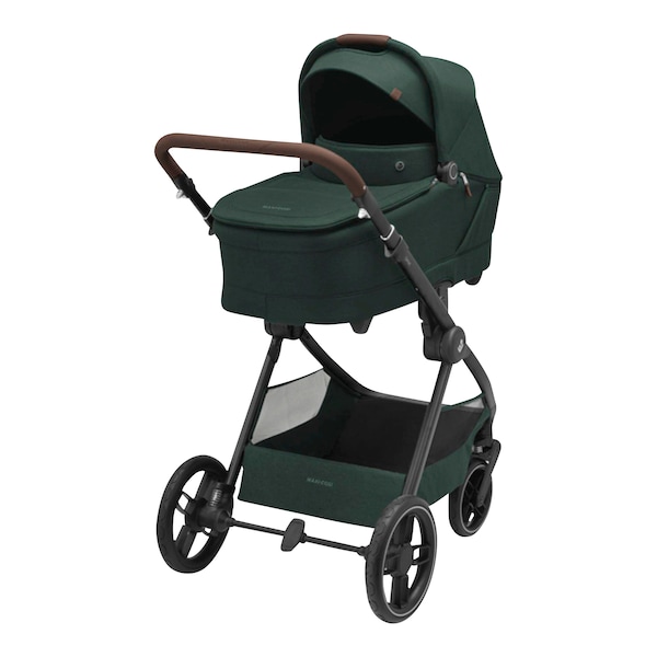 babywalz Maxi-CosiKombikinderwagen Oxford+ Travel-Set inkl. Babyschale Pebble 360 Pro 2 und Isofix-Basis FamilyFix 360 Pro twillic green Räumungsverkauf