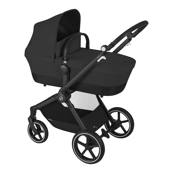 babywalz Cybex - GOLDKombikinderwagen Eos Lux Trio-Set inkl. Babyschale Aton B2 i-Size moon black / volcano black Riesige Ersparnisse
