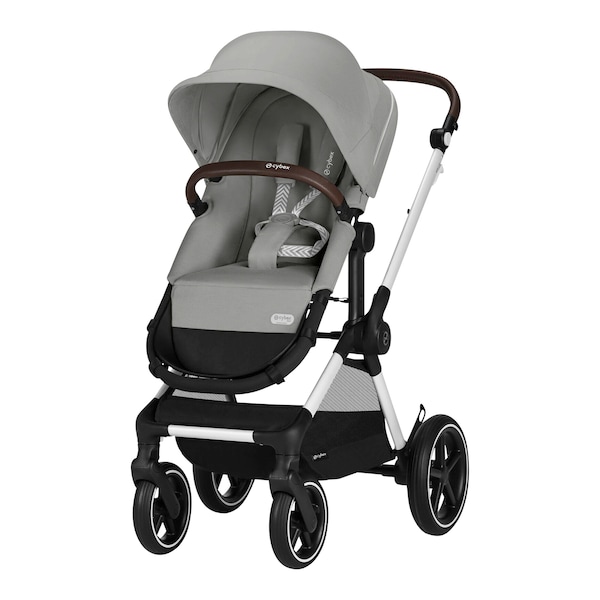 babywalz Cybex - GOLDKombikinderwagen Eos Lux Trio-Set inkl. Babyschale Aton B2 i-Size stone grey Tiefpreis
