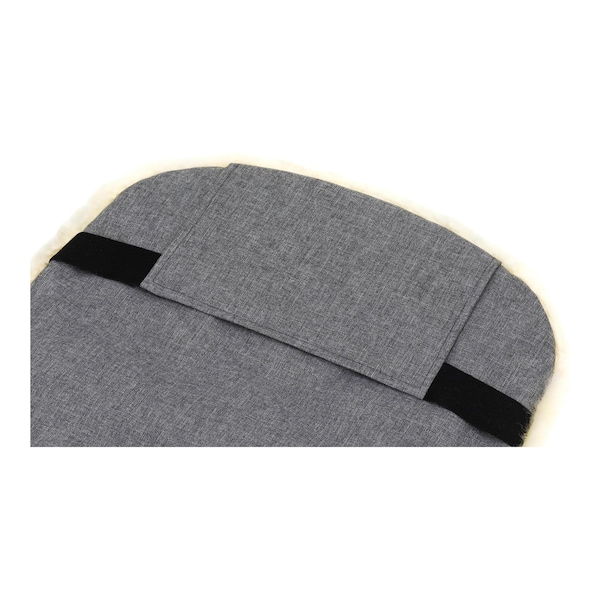 babywalz babycabWinterfußsack Lammfell Lille für Kinderwagen Buggy hellgrau melange Black Friday Preise