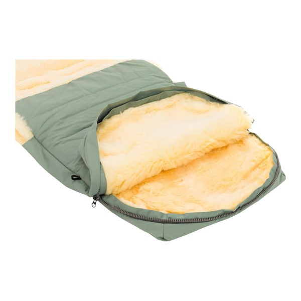 babywalz babycabWinterfußsack Lammfell Lille für Kinderwagen Buggy salbei Sonderangebot