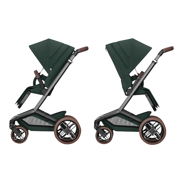 babywalz Maxi-Cosi - PremiumKinderwagen Fame twillic green Heißer Verkauf