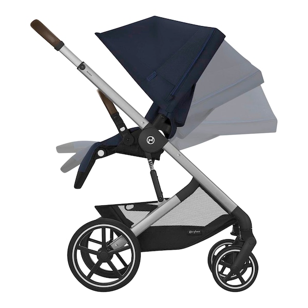 babywalz Cybex - GOLDKinderwagen BALIOS S LUX silver / ocean blue Große Rabatte