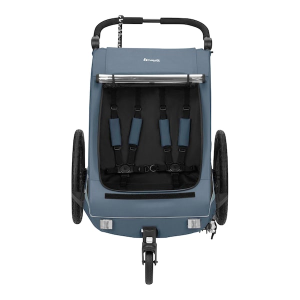 babywalz HauckFahrradanhänger Dryk Duo Plus Dark Blue Kauf eins, bekomm eins gratis