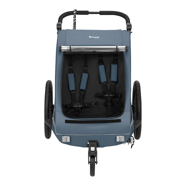 babywalz HauckFahrradanhänger Dryk Duo Plus Dark Blue Kauf eins, bekomm eins gratis