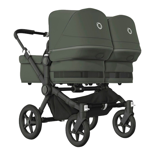 babywalz Bugaboo - DONKEY 5Zwillings- und Geschwisterwagen Bundle Twin black / forest green Rabatt