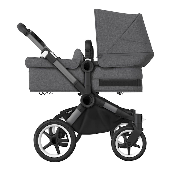 babywalz Bugaboo - DONKEY 5Zwillings- und Geschwisterwagen Bundle Twin graphite / grey melange Großer Ausverkauf