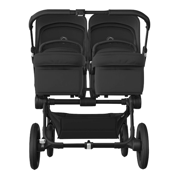 babywalz Bugaboo - DONKEY 5Zwillings- und Geschwisterwagen Bundle Twin black / midnight black Saisonschlussverkauf