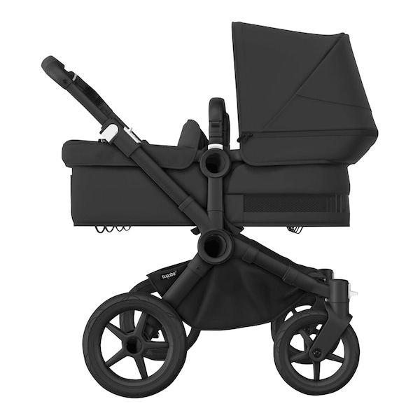 babywalz Bugaboo - DONKEY 5Zwillings- und Geschwisterwagen Bundle Twin black / midnight black Saisonschlussverkauf