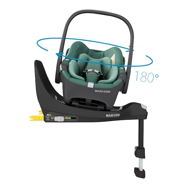 babywalz Maxi-CosiBabyschale Pebble 360 inkl. Kindersitz Pearl 360 und Isofix-Basis FamilyFix 360 essential green Sonderangebot der Fabrik