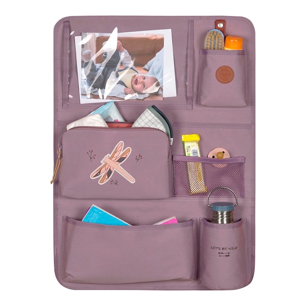 babywalz LässigRückenlehnen- Spielzeugtasche Car Wrap-to-Go Adventure lila Libelle Wochenangebot