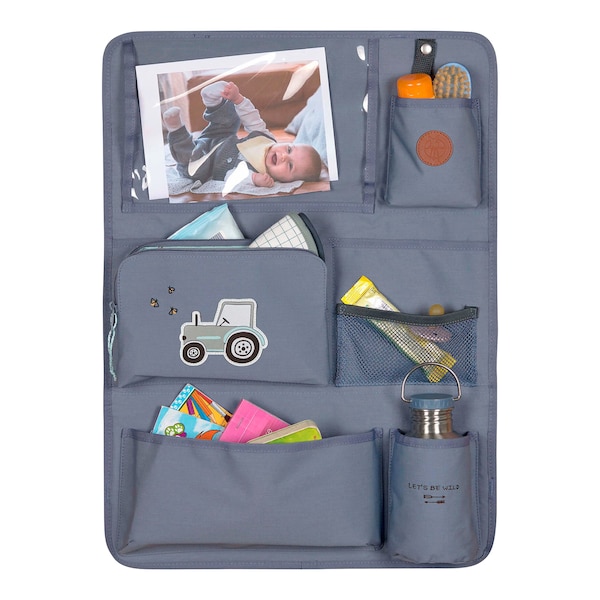 babywalz LässigRückenlehnen- Spielzeugtasche Car Wrap-to-Go Adventure blau Traktor Bis zu 60% Rabatt