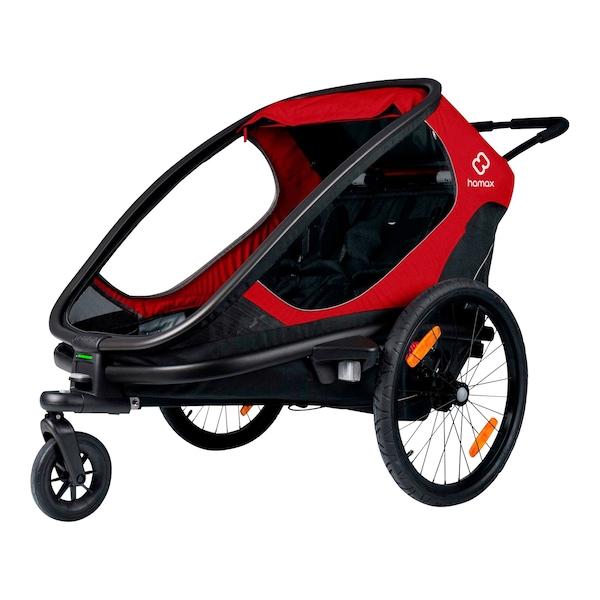 babywalz hamaxOutback Fahrradanhänger red / black Großer Ausverkauf