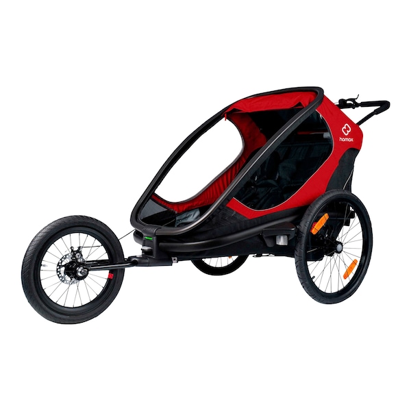babywalz hamaxOutback Fahrradanhänger red / black Großer Ausverkauf