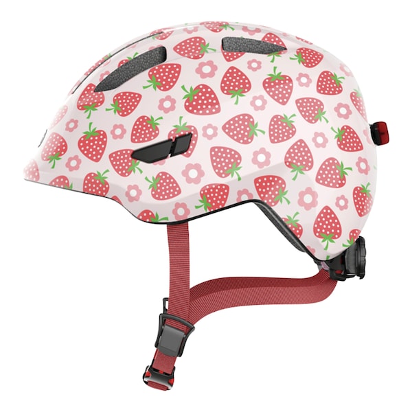 babywalz ABUSFahrradhelm Smiley 3.0 LED rose strawberry Preisnachlass