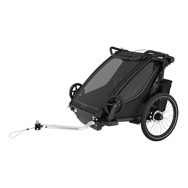 babywalz ThuleFahrradanhänger Chariot Sport 2 Double (2024) black Saisonschlussverkauf