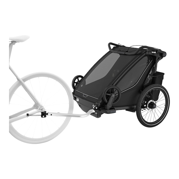 babywalz ThuleFahrradanhänger Chariot Sport 2 Double (2024) black Saisonschlussverkauf