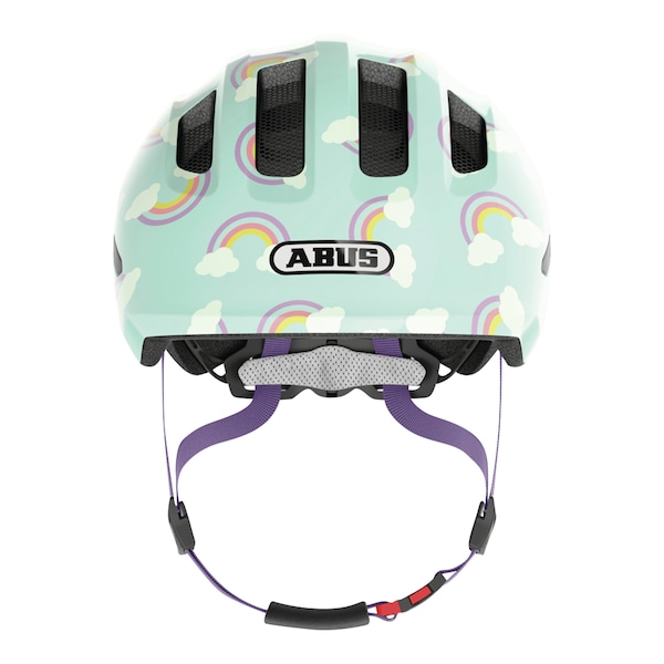 babywalz ABUSFahrradhelm Smiley 3.0 LED blue rainbow Muttertagsangebot