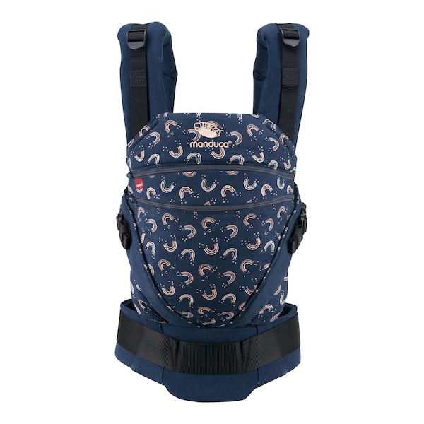 babywalz manduca® - XTBabytrage 3 Tragepositionen Limited Edition navy / print Rabatte dieses Monats