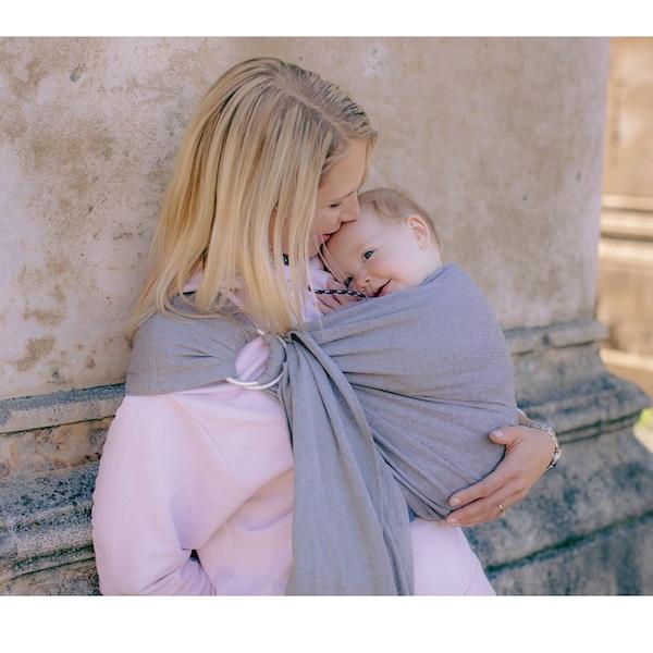 babywalz AMAZONASRing Sling Tragetuch grey Exklusive Angebote