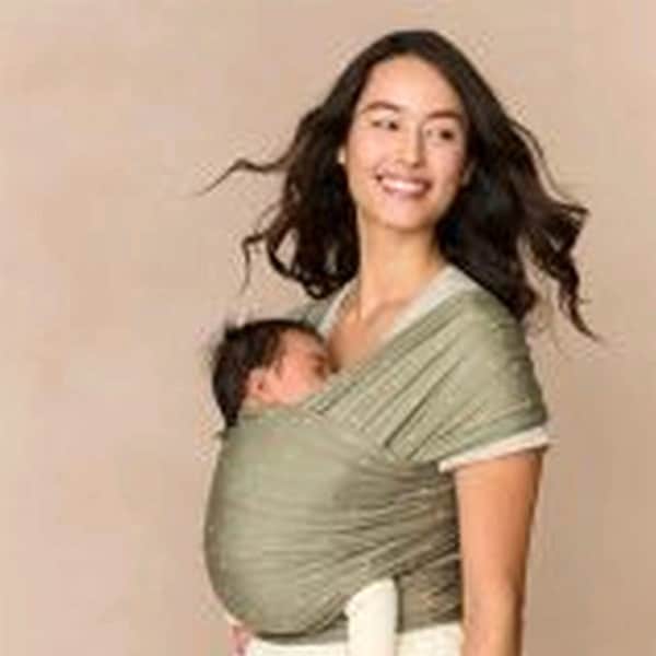 babywalz Ergobaby® - AURA WRAPTragetuch Strick olive diamonds Neueste Stile