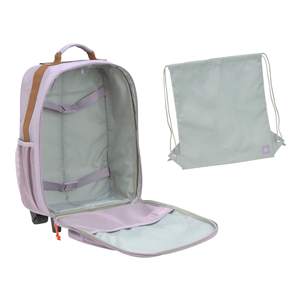 babywalz LässigKindertrolley Little Gang lila Auslauf