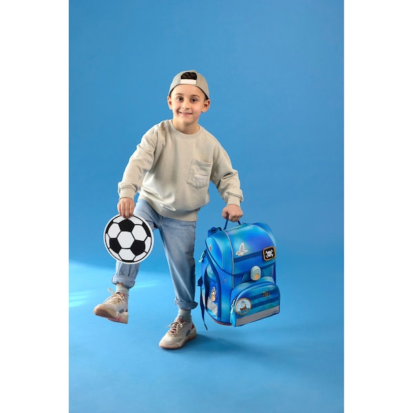 babywalz LässigSchulranzen-Set Boxy Unique gradient 7-tlg. blau Günstiger Verkauf