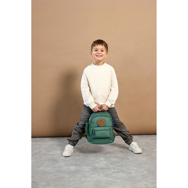 babywalz LässigKindergartenrucksack Mini Backpack Little Gang dunkelgrün Fabrikverkauf