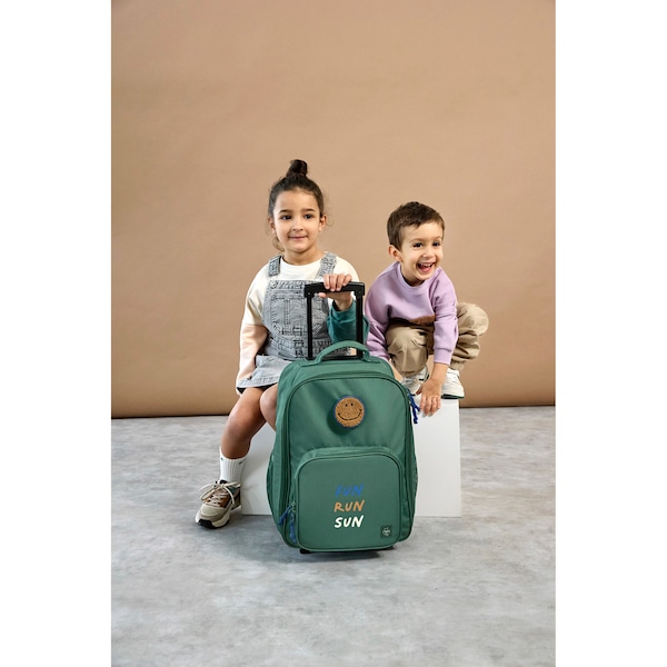 babywalz LässigKindertrolley Little Gang dunkelgrün Fabrik Onlineshop