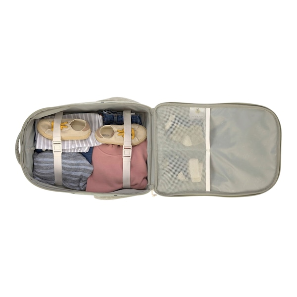 babywalz LässigKindertrolley Happy Prints olive Sonderangebot