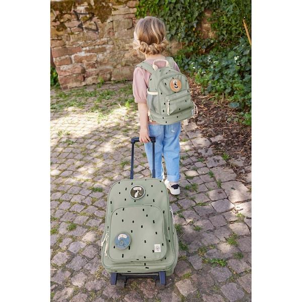 babywalz LässigKindertrolley Happy Prints olive Sonderangebot