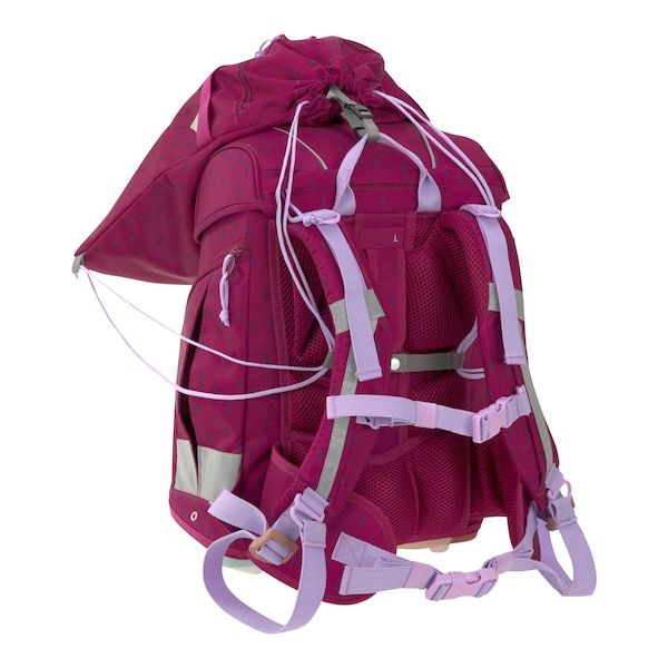 babywalz LässigSchulranzen-Set Boxy Unique 7-tlg. Speckles berry Versandkostenfrei