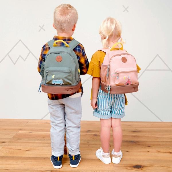 babywalz LässigKindergartenrucksack Mini Backpack Adventure Bus blau Begrenztes Angebot