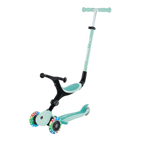 babywalz GlobberScooter 3in1 Go-Up active mit Leuchtrollen mint Begrenzt auf 3 Tage