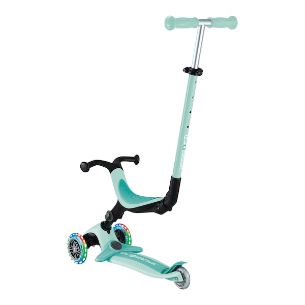 babywalz GlobberScooter 3in1 Go-Up active mit Leuchtrollen mint Begrenzt auf 3 Tage