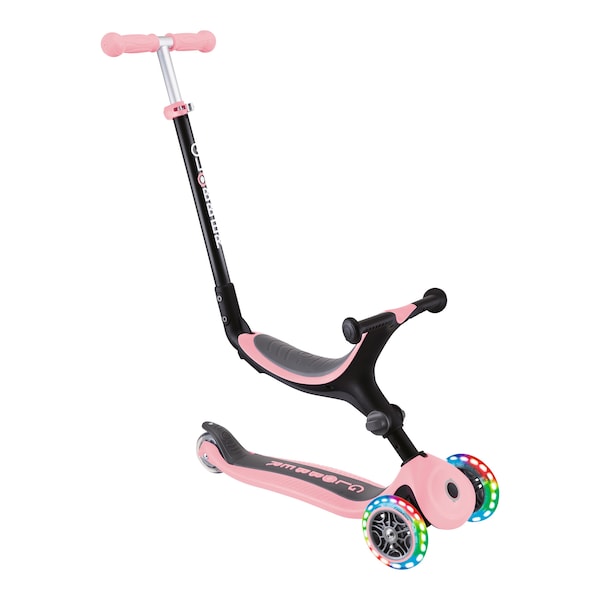 babywalz Globber3in1 Scooter Go-Up mit Leuchtrollen pastellrosa Speichern exportieren