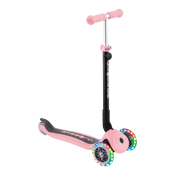 babywalz Globber3in1 Scooter Go-Up mit Leuchtrollen pastellrosa Speichern exportieren
