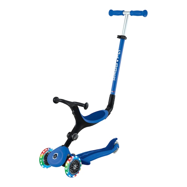 babywalz GlobberScooter 3in1 Go-Up active mit Leuchtrollen blau Online