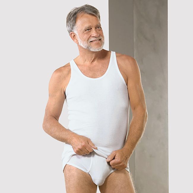 babybutt Schiesser Feinripp Herren-Unterhemd im 2er-Pack Günstiger Verkauf