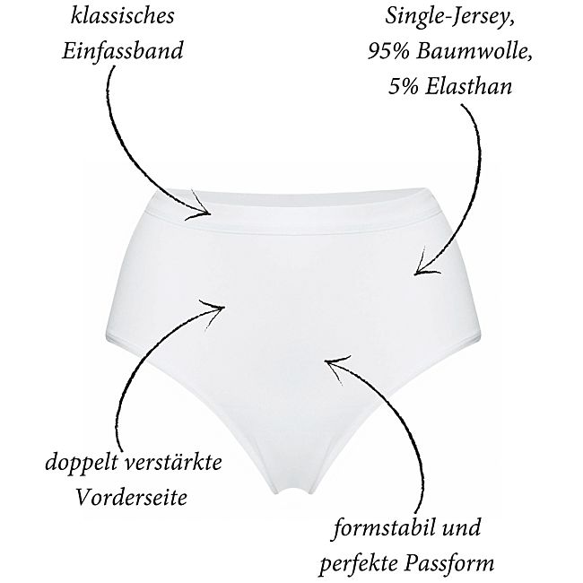 babybutt Con-ta Single-Jersey Damen-Formslip im 2er-Pack Versandkostenfrei