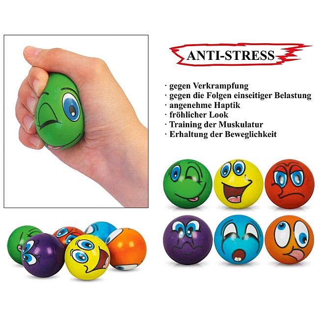 babybutt Anti-Stress-Ball im 6er-Set Bis zu 55% Rabatt