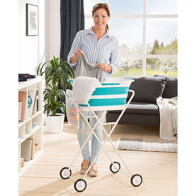 babybutt Wäschekorb-Trolley zollfrei