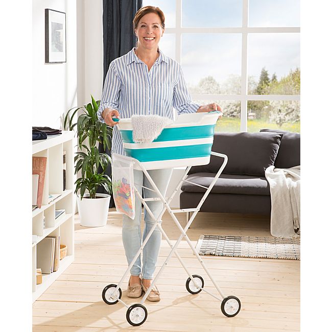 babybutt Wäschekorb-Trolley zollfrei