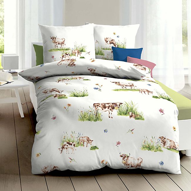 babybutt Kaeppel Mako-Satin Bettwäsche "Almauftrieb" Super Rabatt
