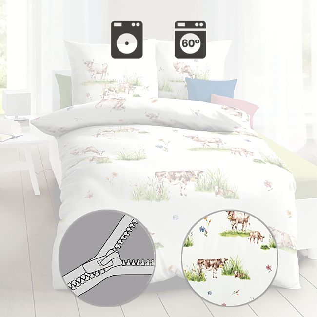babybutt Kaeppel Mako-Satin Bettwäsche "Almauftrieb" Super Rabatt