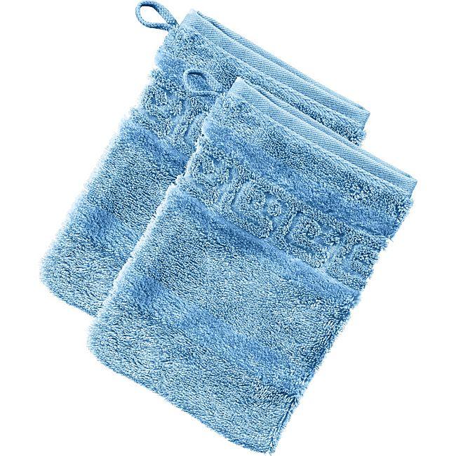 babybutt Cawö Walk-Frottier Waschhandschuh "1001 Noblesse" im 2er-Pack