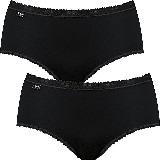 babybutt Sloggi Single-Jersey Damen-Hüftslip "Basic+" im 2er-Pack Fabrikladen