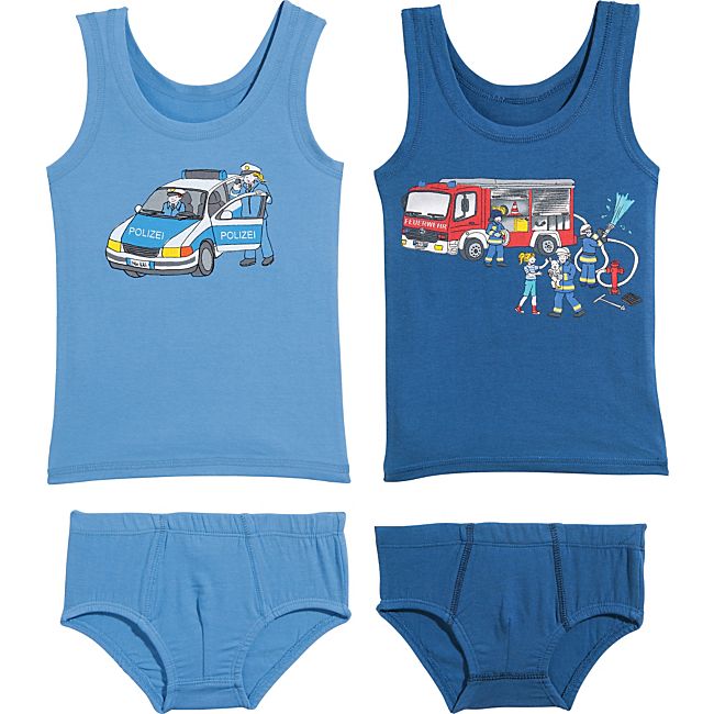 babybutt Erwin Müller Single-Jersey Jungen-Unterwäsche-Set 4-teilig Online Shopping