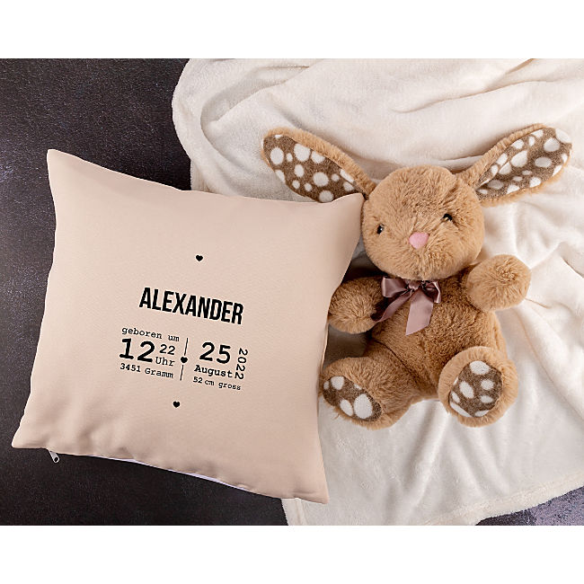 babybutt Kissenhülle Jute-Imitat inklusive Kissenfüllung Günstiger Verkauf