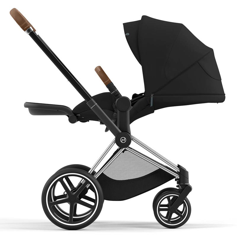 babyonlineshop CYBEX PRIAM Kinderwagen Sepia Black Bundle New Generation inkl. 7 Zubehörartikel VIP-Rabatte